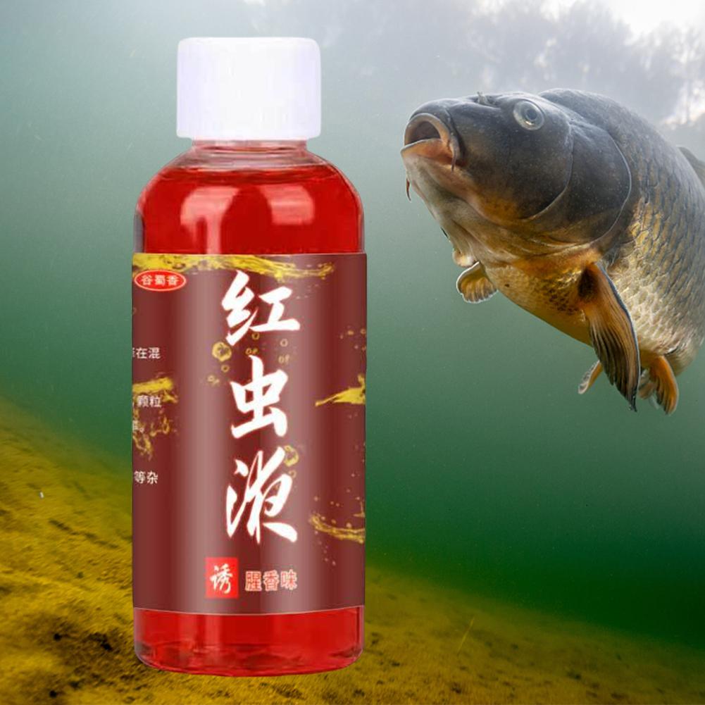 Fish Bait Additive Multipurpose Concentrated Red Worm Liquid Promote Appetite Concentrated Fish Bait Additive Winter Accessories