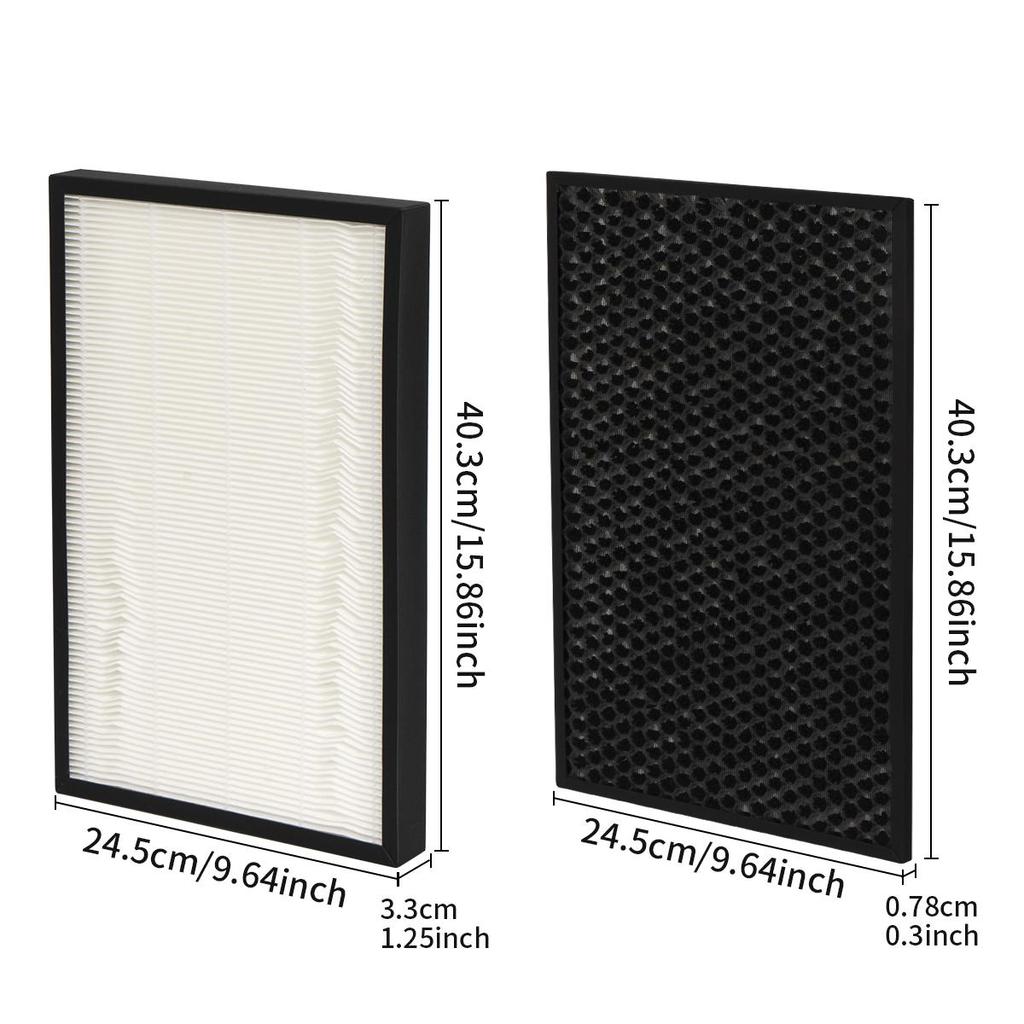 HEPA and Activated Carbon Filters Compatible with Panasonic Air Purifier F-VXH50R F-VXR50R F-VXH50A