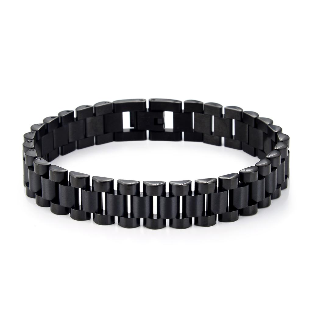 Hip Hop Simple Fashion 316L Stainless Steel 18k Gold Charm Plated Bracelet Bracelet MenPVD Fine Fashion Jewelry Gift