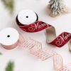 Red Velvet Ribbon Bow for Christmas Gift Box & Tree Decoration