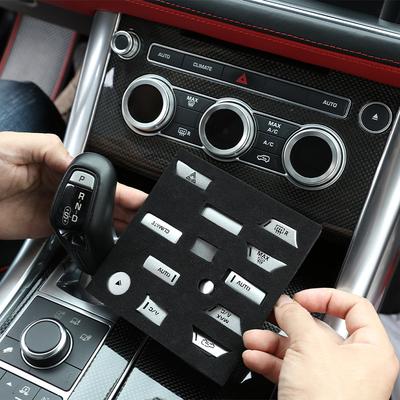 Przycisk klimatyzatora naszywka na pokrywę naklejki akcesoria samochodowe dla Land Rover Range Rover Vogue 2013-17 dla Range Rover Sport 14-17