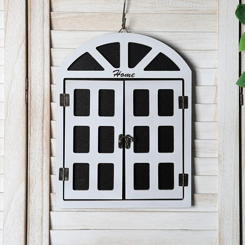 Fake Window Decoration, Wooden Wall Hanging, Wall Decoration, Blackboard Message Board, Coffee Shop, Milk Tea Shop, Bar Window Pendant
