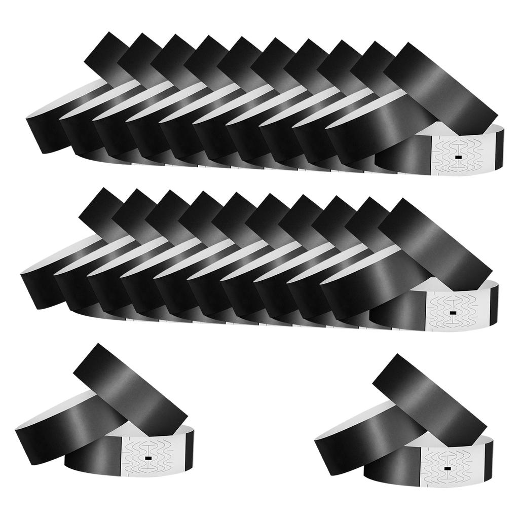 100x Wristbands for Events ID Bands Paper Bracelet Adhesive Wristbands Wrist Bands for Music Festivals Events Bars Clubs Party