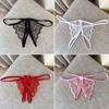 Dámské Kalhotky Krajka Otevřený rozkrok Průhledný Mašlička Dekor Jednobarevná Tanga G-string Dáma Nízký pas Tenké Intimní Dámské Spodní prádlo