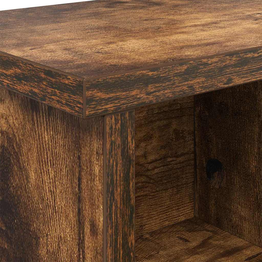 Wall Mounted Nightstand Smoked Oak 100 x 16 x 26 cm