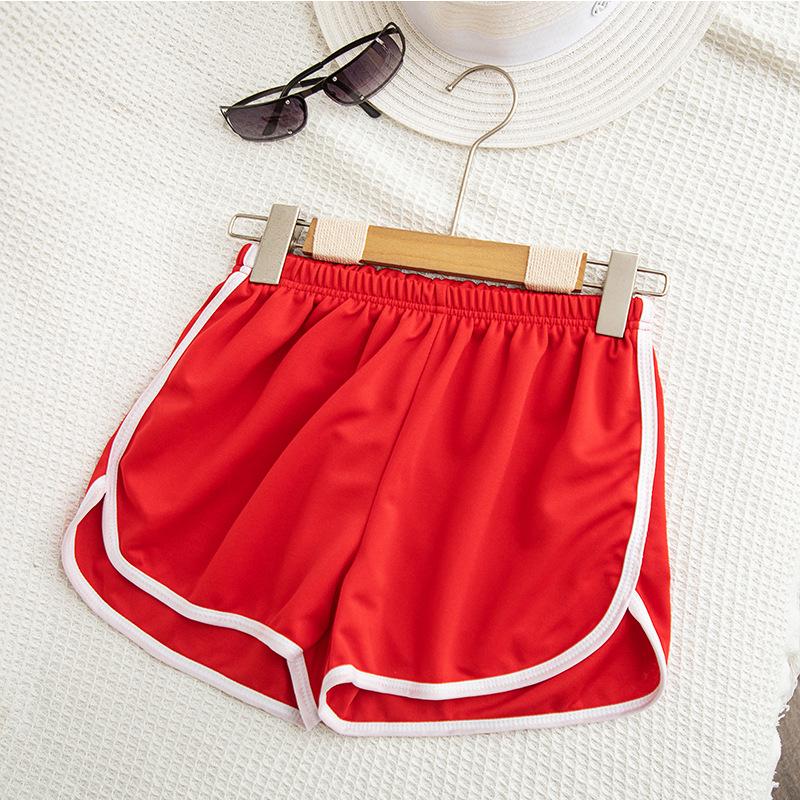 

European & American Sexy Summer Women s Fitness Shorts - Peach Tight Yoga Running 3-Point Style 3X Large