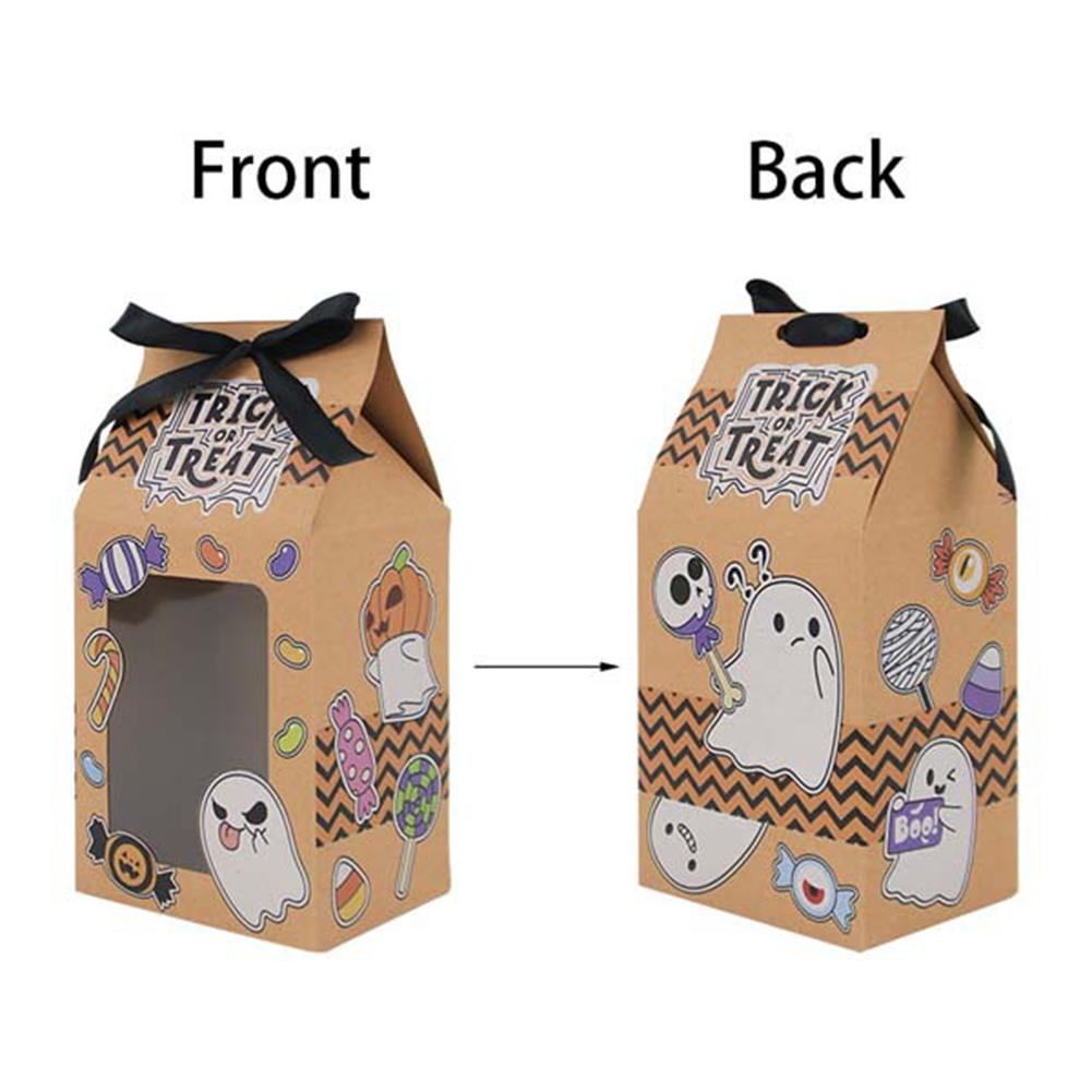 Kraftová papírová krabička Multifunkční balení Dárkové papírové sáčky na sladkosti Skladování dárků