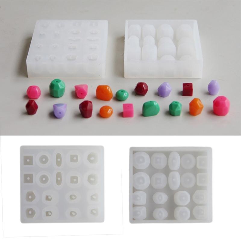 Easy Releasing Silicone Mold Various Shape Handmade Beads Moulds Pendant Molds Silicone Texture Suitable for Crafting