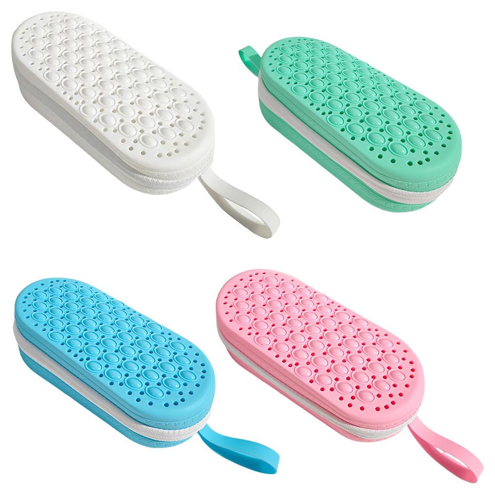 Silicone Protective Cases with Drain Hole Carrying Case Swimming Goggles Storage Box for Goggles