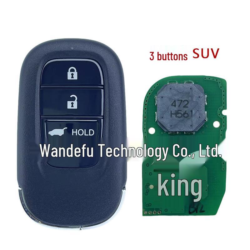 Compatible Honda Civic Accord CRV HRV Haoying Remote Key, 4A Chip 433MHz KR5TP-4 Frequency.