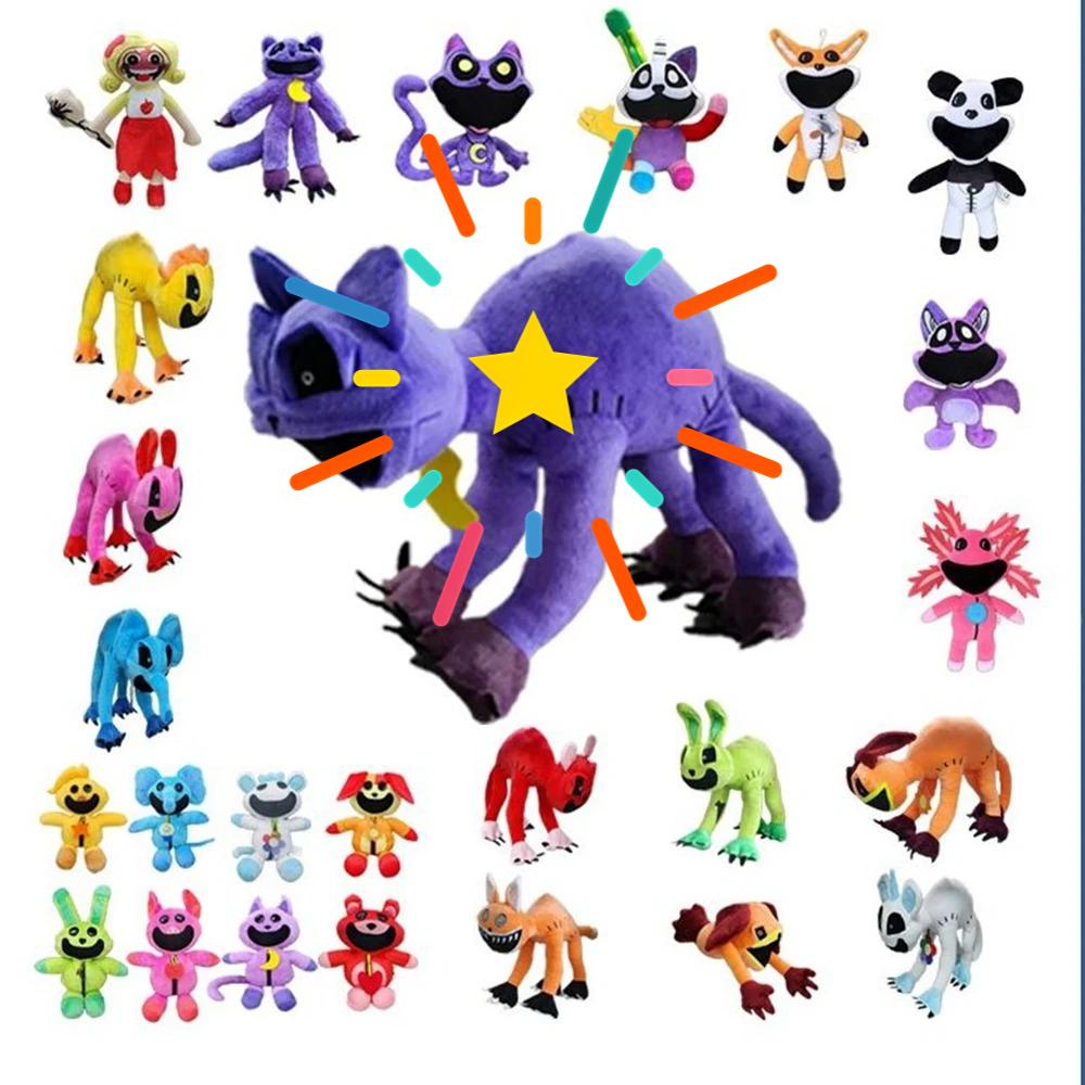 Scary Smiling Critters Stuffed Mutant Hellcat Poppy Playtimes Purple Big Mouth Cat Doll Christmas Birthday Gift