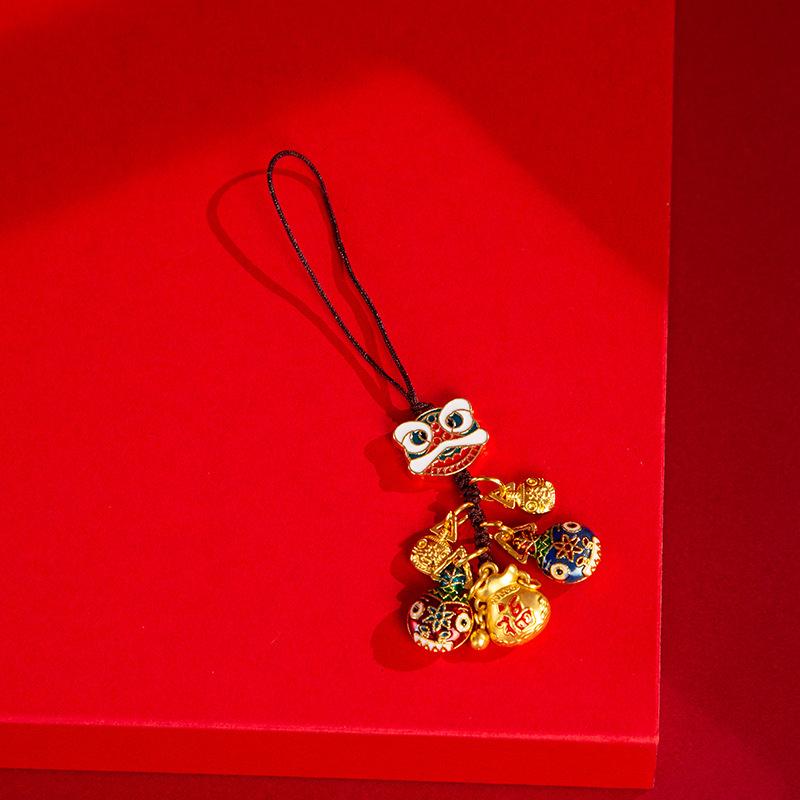 Fortune God Keychain Bag Accessories Versatile Party Favors Hanging Pendant Chinese Style Decorations