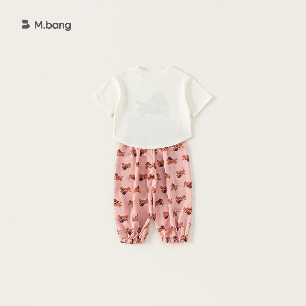 Sommerlicher Baumwoll-Cartoon-Print Zweiteiler für Mädchen im Alter von 3 bis 8 Jahren