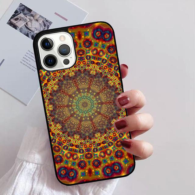 Mandala Blume Totem Handyhülle Für iPhone 17 Air 16 15 14 13 12 11 Pro Max Plus Max Hülle Schale
