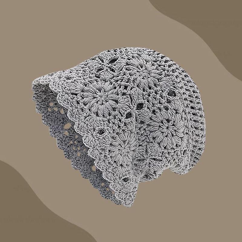 Модный Стиль Ручной Вязки Крючком Свободная Шапка-Бини для Девочек Ретро Ажурная Панама Этнический Бохо Дизайн Фотографическая Кепка