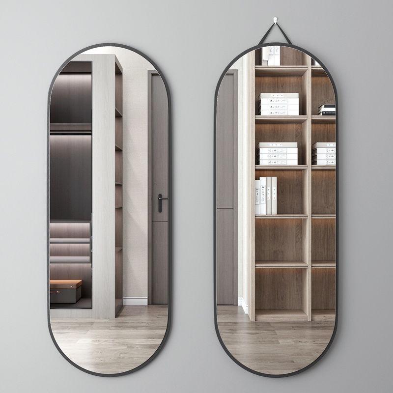 Wall-Mounted Full-Body Dressing Mirror for Girls' Bedroom - No Drilling Required, Insta-Worthy Fitting Mirror