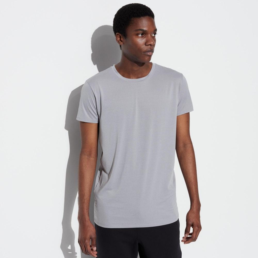 

UNIQLO Airism с круглым вырезом и короткими рукавами