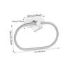 Rustproof Towel Ring Hook Wall Mounted Self-adhesive Towel Holder Hand Towel Holder  Bedroom Use