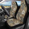 Bulopur Multicolor Polyester Universal Fit Car Truck SUV Van Automotive Seat Covers, 2pcs Front, Hibiscus Floral & Sea Turtle Print