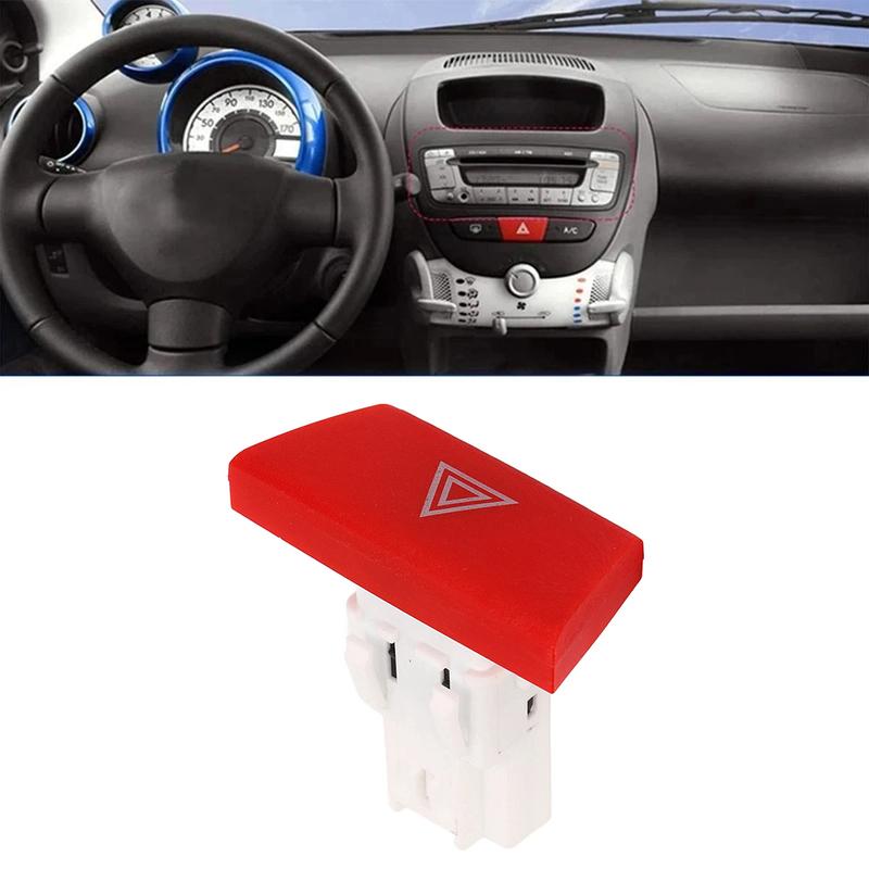 Hazard Light Switch Button for Toyota Aygo and For C1 107 Models 2005 2014 OEM Number 6490NG Plastic Construction