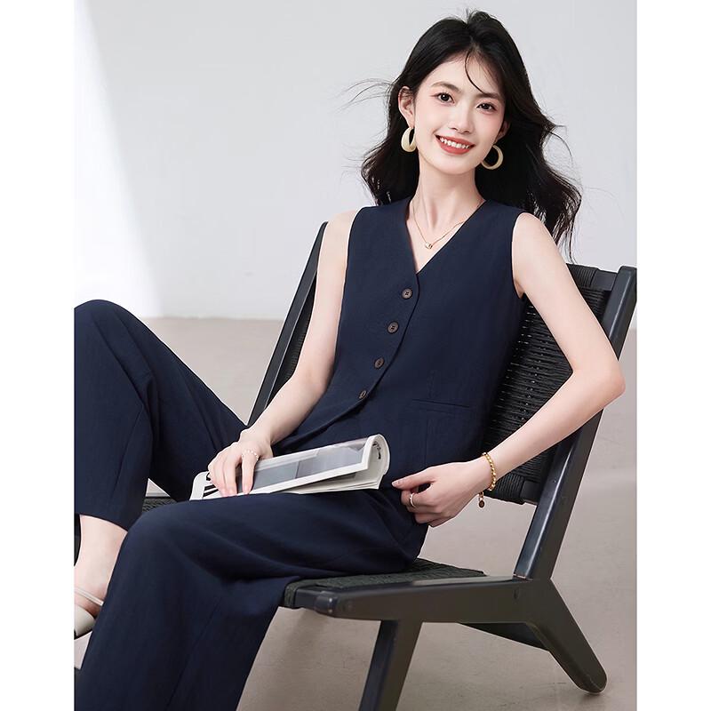Women's Elegant Vest and Trousers Suit