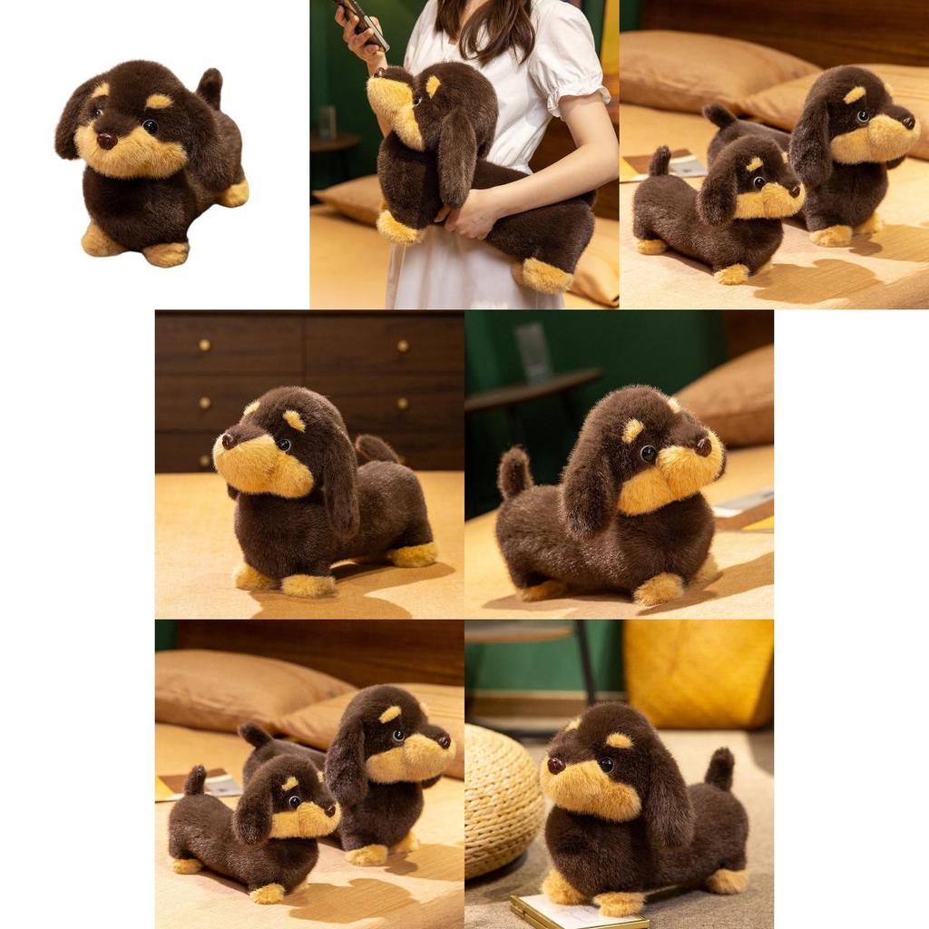 Cute Animal Plush Doll With Short Pile Fabric For Girls Sleep Pillow And Decor