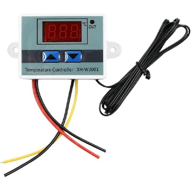 W3001 W3002 Digital Control Temperature Microcomputer Thermostat Switch Thermometer New Thermoregulator DC12/24 AC110-220V ( Color : W3001 AC110-220V