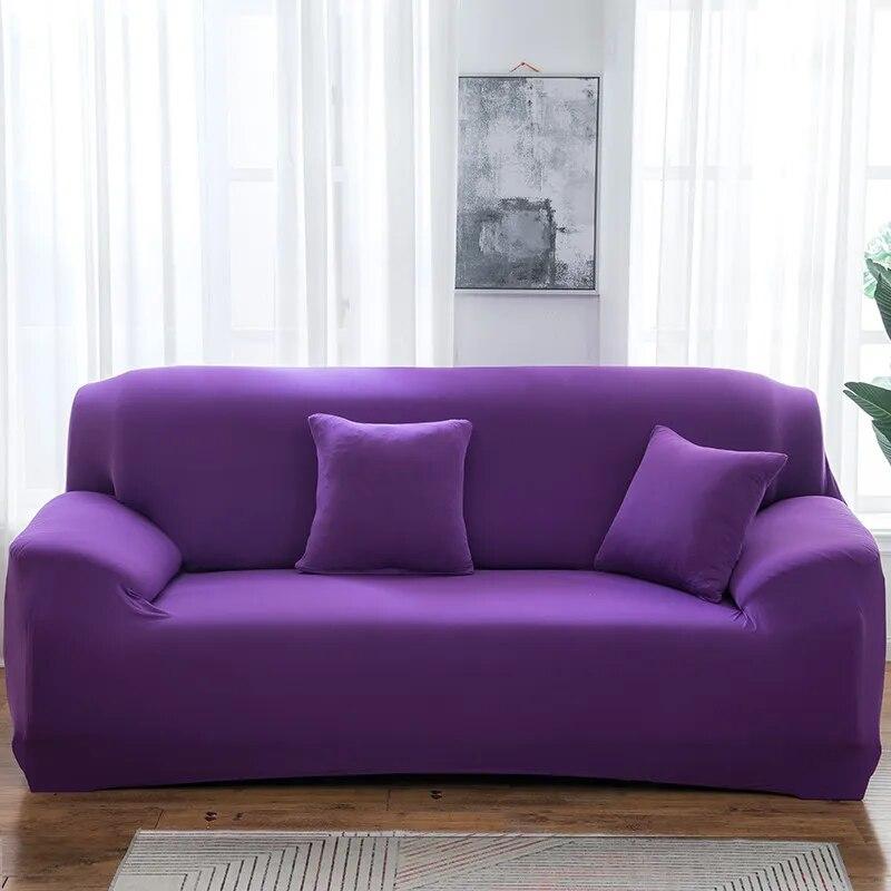 1PC einfarbige Sofabezüge für Wohnzimmer, elastischer Sofabezug, Eckcouchbezug, Sofahusse, Stuhlmöbelschutz, Heimdekoration