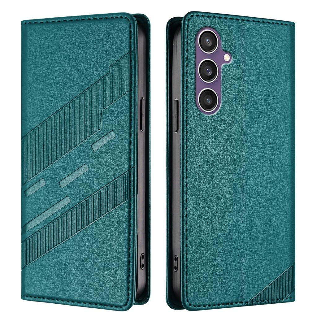 For Samsung Galaxy S23 FE Phone Cases Punk Style Imprinted Wallet Stand Leather Cover