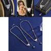 Steel Titanium Sophisticated Heart Necklace With Twisted Chain Design For Women