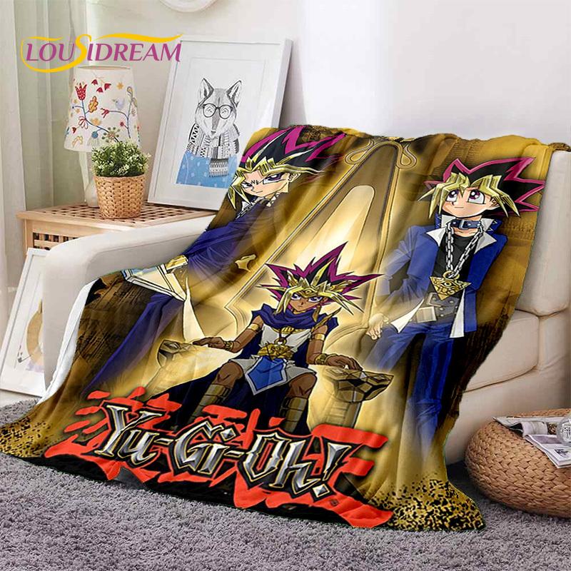 Yu-Gi-Oh Anime MONSTER CARD Cartoon Soft Blankets,Throw Blanket Comfortable Blanket for Picnic Beds Sofa Home Bedroom Kids Gifts