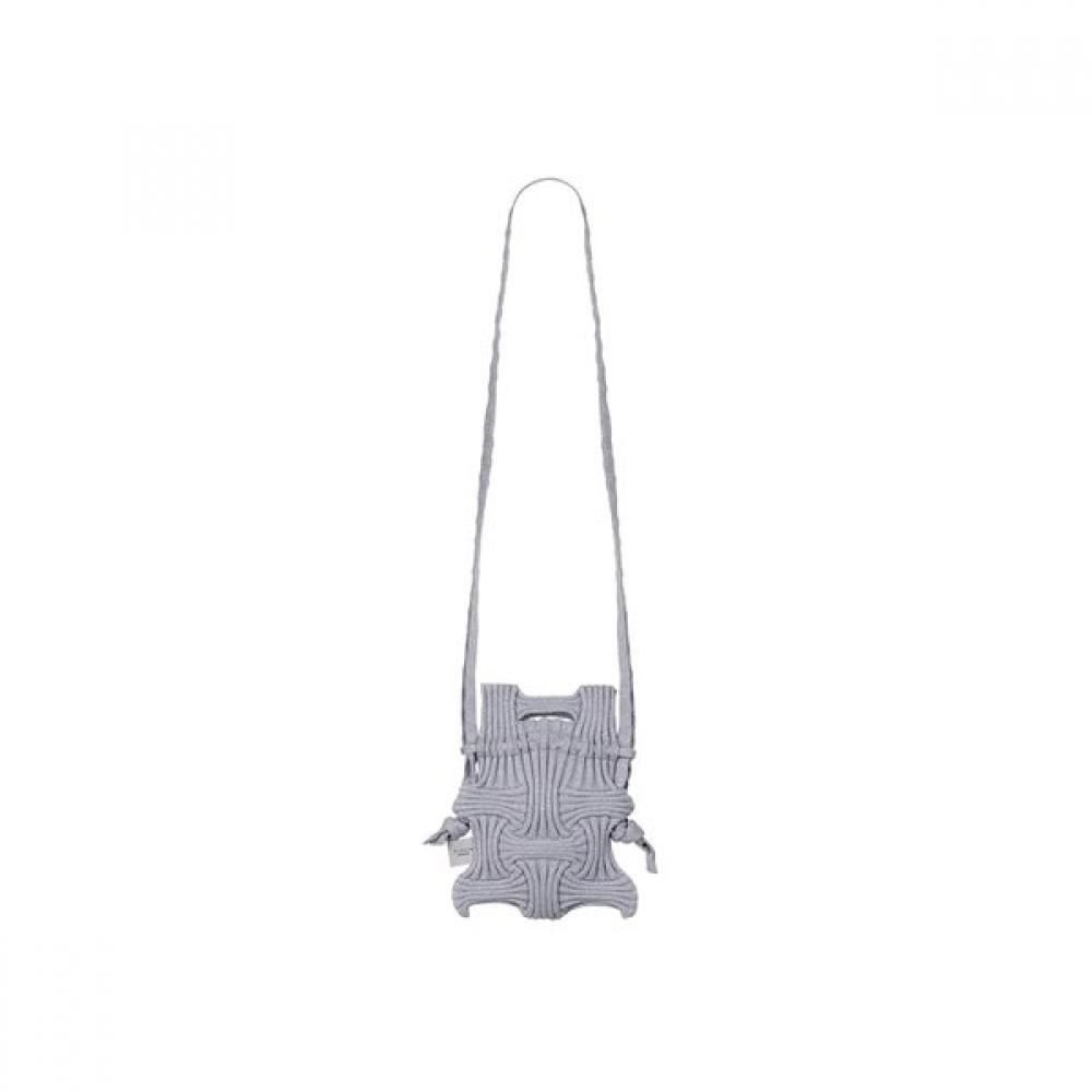 Pleatsmama Mini Crossbow Bag Glitter Silver