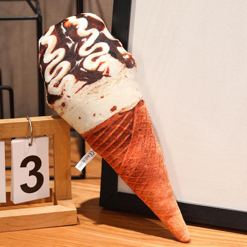 

Simulation personalized fun cone ice cream throw pillow plush toy ice cream cushion foodie doll nap pillow 20cm 100g