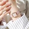 Simple Women's Quartz Watch Rose Gold Square Dial Quartz Wristwatch Fashion Leather Strap Ladies Business Wristwatch Reloj Mujer