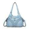 Stylish PU Leather Crossbody Bag Heart Decor Women's Hobo Bag Fashion Quilted Shoulder Bag with Adjustable Strap
