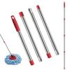 Spin Mop Griff Mop Stiel Ersatzgriff Stange 4-teilig Abnehmbar Verlängert Schnelle Montage Verlängerter Mop Stiel Stange