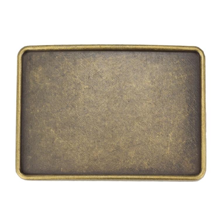 Hipsters Simple Metal Belt Buckle Western Blank Buckle for Ethnic Trendy Jeans DIY Accessories Replacement Metal