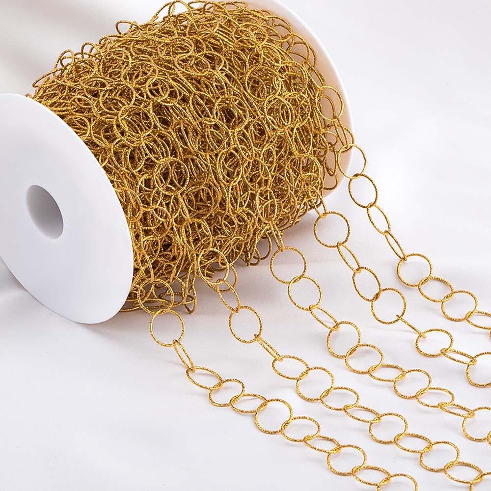 1Meter Stainless Steel Geometry Hollow Round Chain Hip Hop Punk Heart Chain DIY Necklace Bracelet Bag Chains Material Wholesale