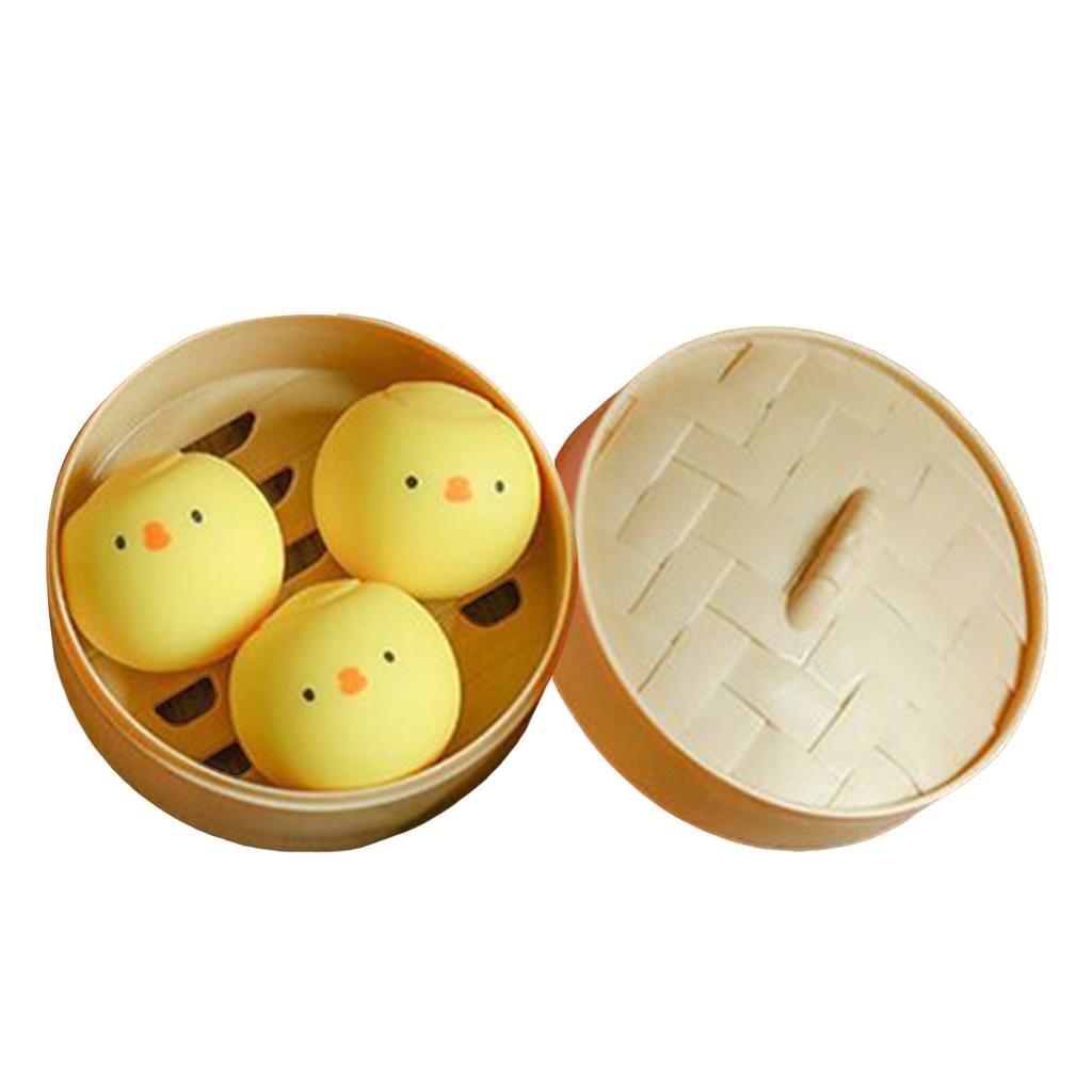 Games Sausage Mystery Dumpling Bao Bun Toy Mega Rainbow Stress 3Pcs White Fun Desk & Gift Toy For Kids & Adults Prospector