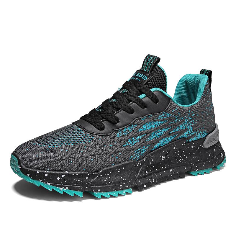 

Мужские новые модные кроссовки для бега, удобная спортивная обувь, мужские спортивные кроссовки для ходьбы и бега трусцой 44 зелёный