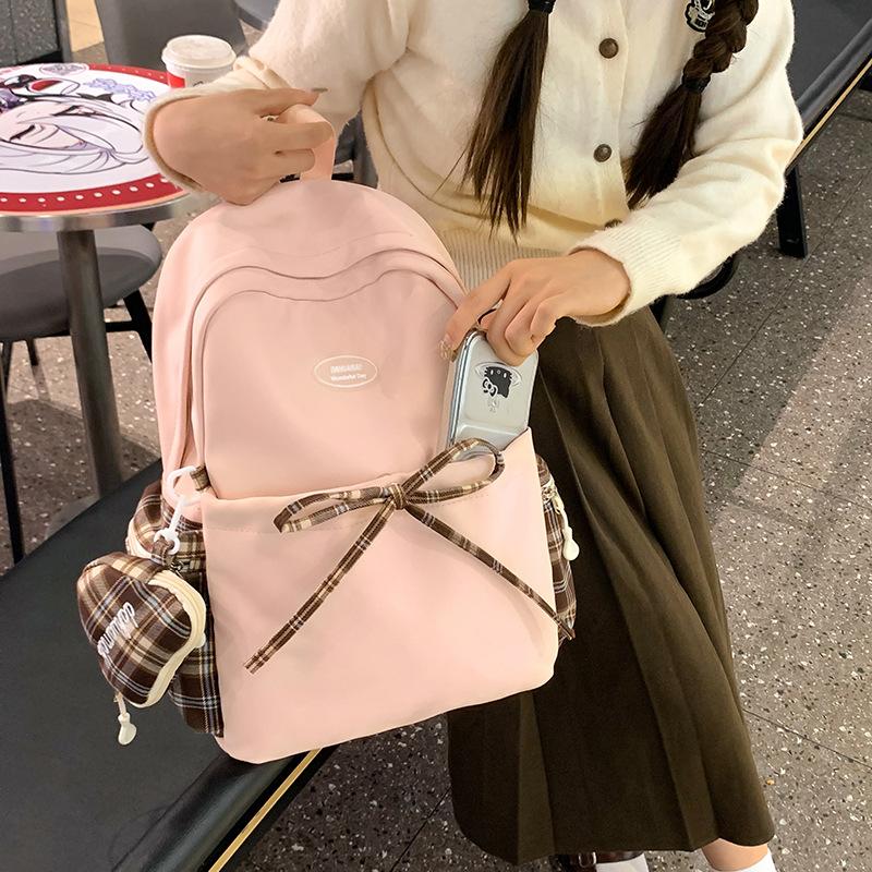 Schoolbag cute girl small fresh schoolbag female ins campus junior high school girl high school college student backpack travel backpack