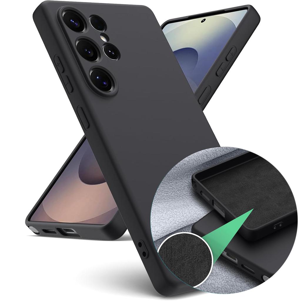 Luxuriöse Flüssigsilikonhülle für Samsung Galaxy S25 Ultra S24 S25 S23 S22 S21 FE S20 Plus + S24+ S25+ Weiche Gummihülle Bumper-Hülle