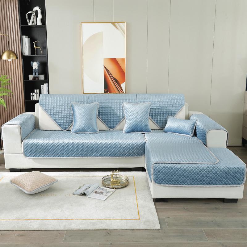 Dutch Velvet Diamond Flannel Sofa Cushion