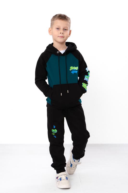 Boys' insulated outfit – Printed zip hoodie and sporty pants, Demi-season 6228-023-33-4-1 HC