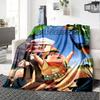 Custom Name Journey Through Time Flannel Blanket For Super Soft Cute Comfort Blanket For Travel Bedding Couch Sofa Blanket
