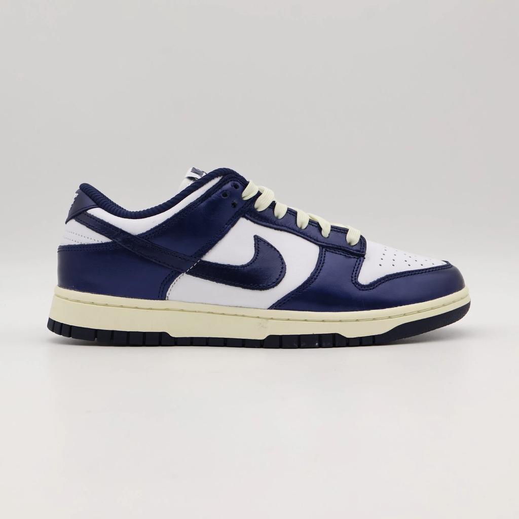 FN7197-100 Nike Dunk Low PRM Midnight Vintage Navy White Coconut Milk (Women's)