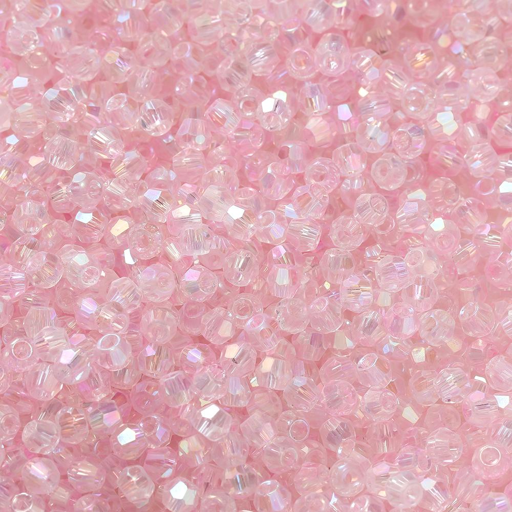100pcs 3.5x4.5mm Shiny Crystal Beads Glass Mixed Beads Loose Spacer Beads for Bracelet DIY Jewelry Making Accessories