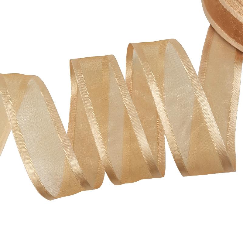 (50 jardów/rolka) 1 " (25 mm) Białe szerokie wstążki organzowe hurtowa dekoracja do pakowania prezentów