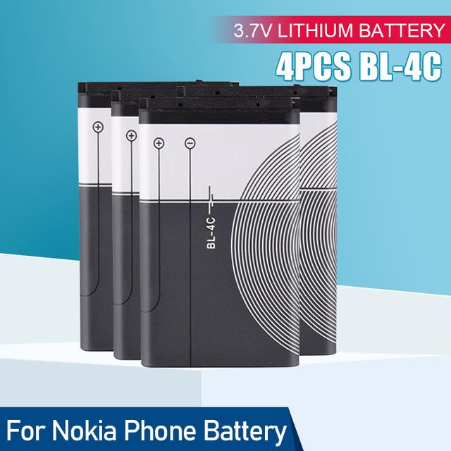 890mAh BL-4C BL 4C BL4C Replacement Battery For Nokia Phone 6100 6101 6103 6136 6125 6170 7200 7705 7270 2650 6300 2228 8208
