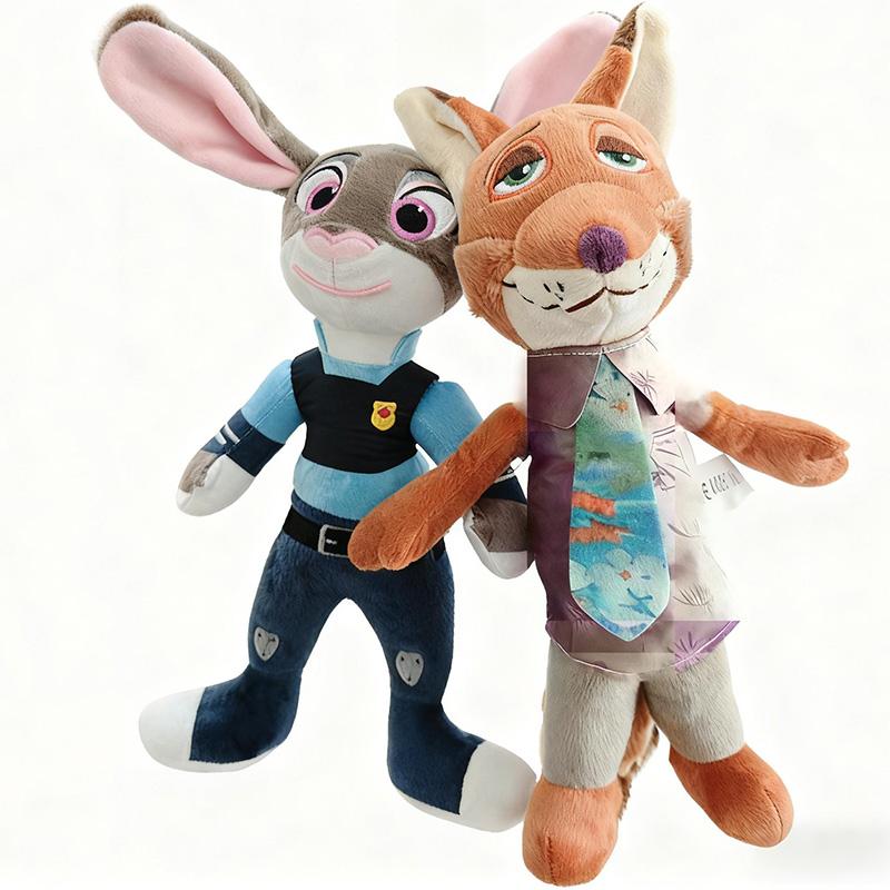 Zootopia2 Anime plyšové hračky Judy Králíček Panenka Nick Liška Měkká plyšová zvířátka Hračky Dětské Vánoční dárky Anime plyš